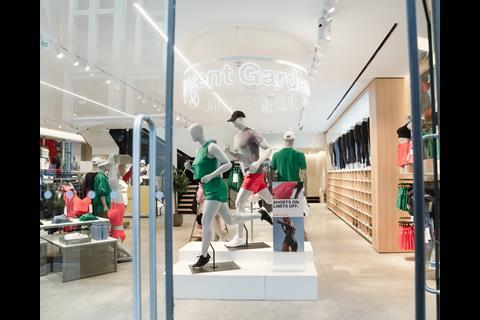 Sportswear on display at Lululemon, Covent Garden, London